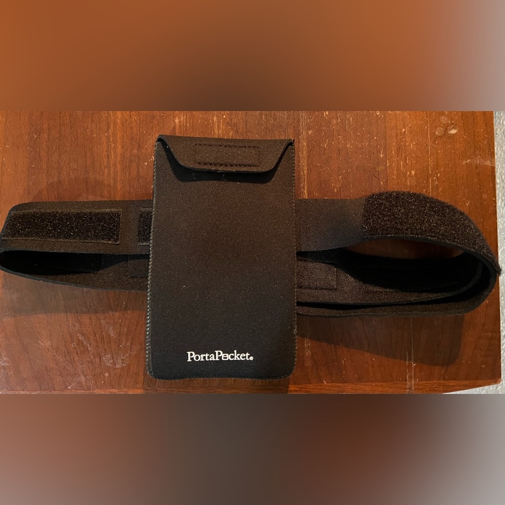 PortaPocket Black Neoprene Waist Pouch